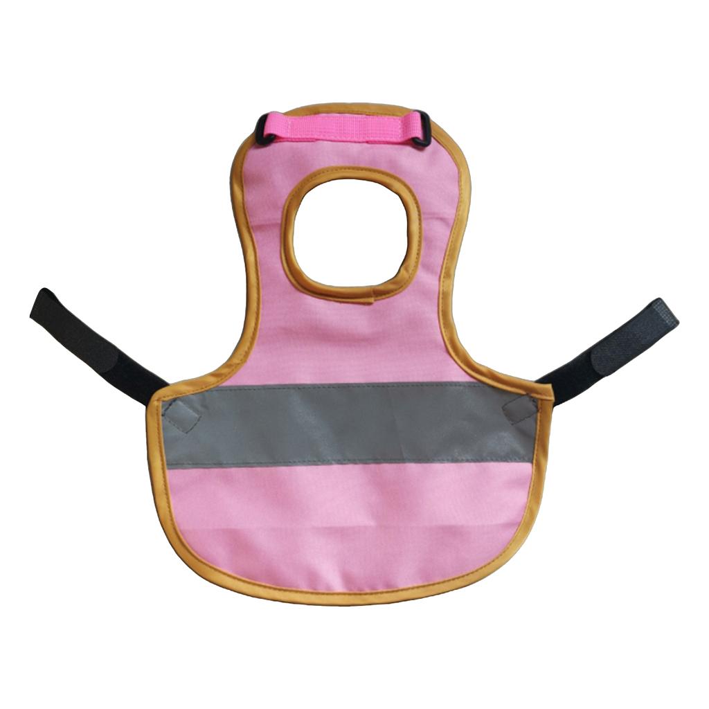 Maxbell Pet Reflective Vest Chicken Poultry Hen Saddle For Poultry Chicken Rose Red