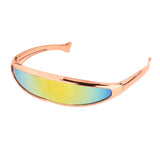 Maxbell Funny Visor Sunglasses UV400 Christmas Decoration Party Women's Ladies gold