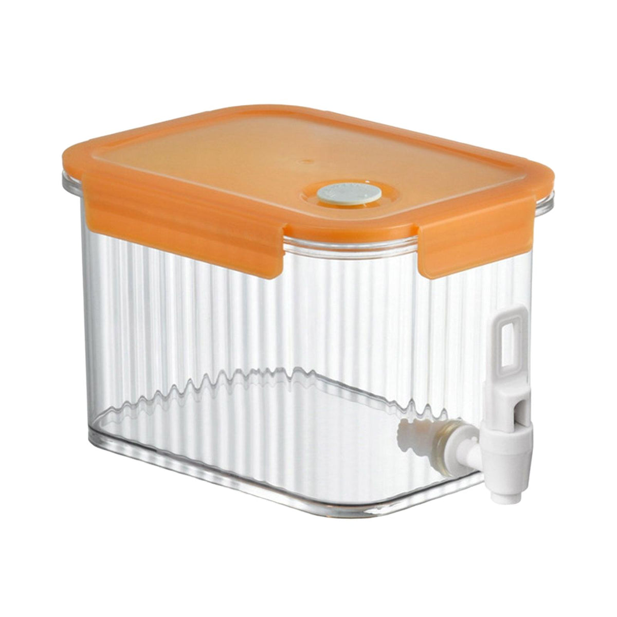 Maxbell Fridge Iced Beverage Dispenser Drink Jug Bucket for Kitchen 2.5L Orange