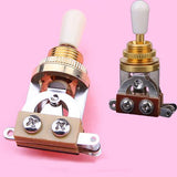 Maxbell 3-way Toggle Switch for Les Paul Electric Guitar - Golden w/ Cream Tip
