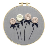 Max Cross Stitch Stamped Embroidery Kit with Embroidery Hoop - Flower CD002