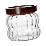 Maxbell Storage Jar with Airtight Lid Transparent Food Storage Canisters for Kitchen 340ML vertical