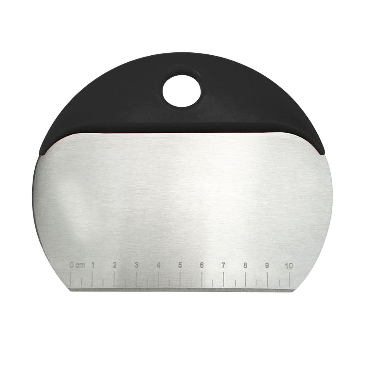 Maxbell Pastry Scraper with Scale Ruler Multi Function PP Handle Kitchen Baking Black