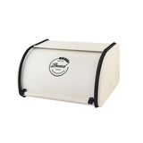 Maxbell Multipurpose Bread Box Decorative Sealed Case for Living Room S White