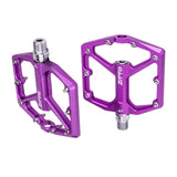 Maxbell MTB Bicycle Pedals 9/16 Lightweight Sealed Bearing Flat Pedal Purple