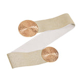 Maxbell Elastic Women Wide Belt Wide Wedding dress Belt Strechy Party Waistband Aureate