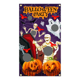 Maxbell Halloween Throwing Game Banner Kit Family Gathering Accessories Washable B