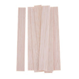 Maxbell Natural Round Balsa Wood Woodcraft Flat Sticks Dowel 10 Pieces 150mm