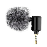 Maxbell Condenser Microphone Phone Mic Plug and Play for iPhone Black 3.5mm