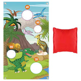 Maxbell Dinosaur Throwing Game Banner Kit Camping Game for Indoor Gifts