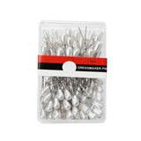 Maxbell 1500x Straight Pins Locating with Box Sewing Pins for Dressmaker DIY Project white