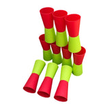 Maxbell 10Pcs Flip Cups Agility Training Running for Basketball Indoor Red Green