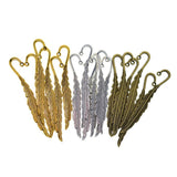 Max 30/18Pcs Beading Feather Bookmark With Loop Book Marker DIY Making 18 Pieces