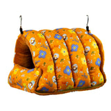 Maxbell Bird Nest Comfortable Bed Cave Bird Hideaway for Budgie Cockatoo Finches Orange Large