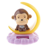 Maxbell Brown Solar Power Swing Monkey Doll Car Ornament Home Decor Xmas Gifts Toys