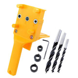 Max Handheld Woodworking Doweling Jig Drill Guide Wood Dowel Drilling Hole Saw