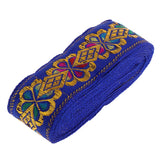 Maxbell National Style Sewing Jacquard Ribbon Roll DIY Crafts Decoration Royal Blue