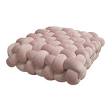 Maxbell Decorative Throw Cushion Soft Pillow Knot Pillow for Desktop Holiday Dorm Pink