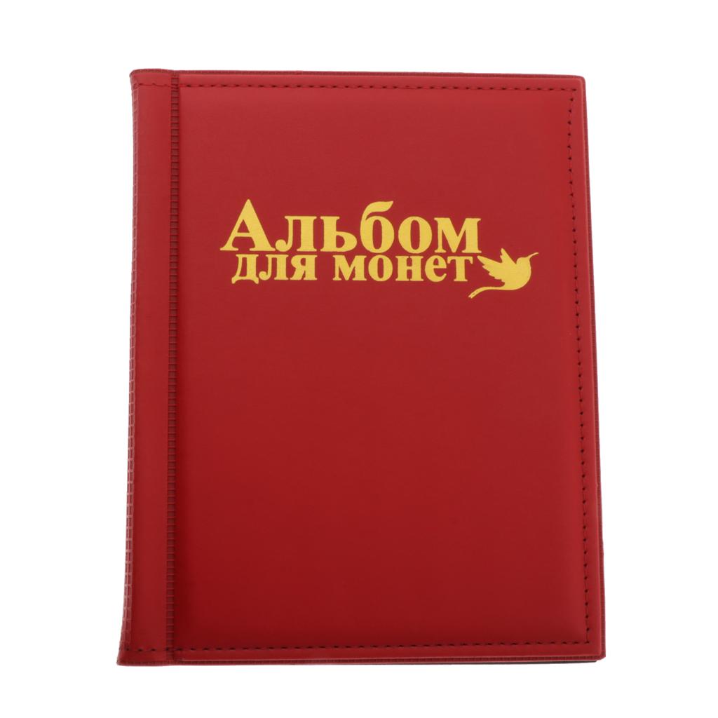 Maxbell 250Holders for Penny Money Pocket Storage Coins Album Book Collection Red