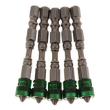 Max 5 in 1 Phillips Cross Screwdriver Bit Set Hex for Drill Screw Driver Green