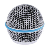 Max Replacement Blue Steel Mesh Microphone Grill Head Parts Accessory BETA 58A