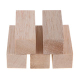 Maxbell 3/5 piece Balsa Wood Blocks DIY Modelling Craft Wood Working Materials 70mm