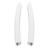 Maxbell 2Pcs Edge Protection Strip Longboard Bumper Skateboard Deck Guards Protector White