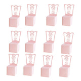 Max 12x Chair Shape Paper Gift Box Wedding Party Favor Candy Decorative Box Pink