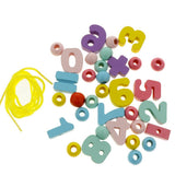 Max Wooden Blocks Lacing Beads Toy Puzzle Sorting Kids Educational Preschool Toy