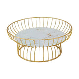 Maxbell Fruit Basket Bread Storage Basket Snacks Vegetable Stand Holder for Tea Bar 30cm Glass Bottom