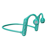 Maxbell Waterproof Air Conduction Headphones 8H playing time for Cycling Gym Working Green