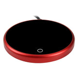 Maxbell Coffee Mug Warmer Heater Coaster 15W Cushion Auto Shut Off Plate for Home red