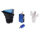 Max Triangle Arcade Machine Game Button with led lamp illuminated Blue