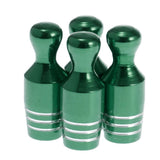 Max 4X Car Bicycle Wheel Tire Air Valve Stems Cap Dust Cover Bowling Type Green - Aladdin Shoppers