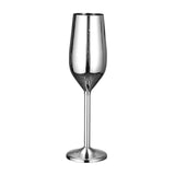 Maxbell Champagne Flute Glasses Stemware Desktop Drinking Vintage Style Argent