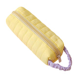 Maxbell Portable Zipper Pencil Case Stationery Organizer for Children Gifts Yellow