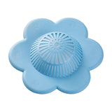 Maxbell Floral Style Shower Drain Covers Simple Drainage for Kitchen Bathroom Blue