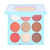 Maxbell Matte Shimmer 9 Color Eyeshadow Palette Blendable Eye Shadow Powder Roseate