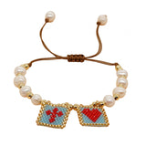 Maxbell Handmade Beaded Bracelet for Women Girls for Seaside Beach Vacation Scenes Style A