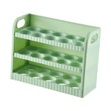 Maxbell Eggs Holder for Refrigerator Eggs Container with Handle for Pantry  Green