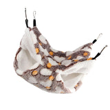 Maxbell Hamster Hammock Bed Hanging Cage Accessories for Small Animals Ferret Parrot Heart Brown