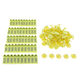 Max Plastic Livestock Ear Tag for Goat Sheep Pig Dog Number 1 to 100 Yellow