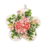 Maxbell Rose Plank Wreath Doors Spring Summer Front Door Wreath Outside for Backdrop