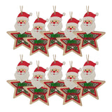 Maxbell 10Pcs Christmas Tree Decoration Pendant for Home Decor Santa