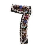 Max DIY Letter Number Gorgeous Rhinestones& Beads Patch Sticker Universal  7