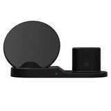 Maxbell 3 in1 10W Wireless Fast Charging Dock Cradle for iPhone / Apple Watch Black