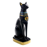 Ancient Egyptian Cat Statue Model Resin Sculpture Ornament Collectible L