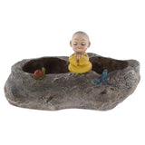 Max Creative cartoon succulent plant landscape resin flowerpot Monk