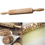 Maxbell Valentine's Day My Heart is Yours Forever Wooden Embossed Rolling Pin DIY