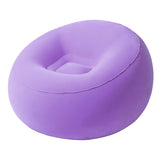 Maxbell Inflating Beach Camping Lounger Sofa Back Pillow Cushion Chair Air Bed Couch Purple